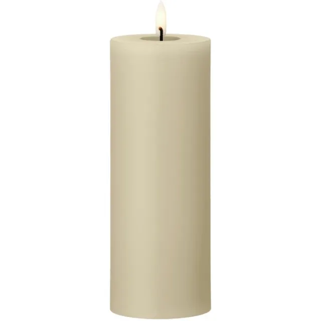 Ester & Erik Led Pillar kaars H20cm pale ginger beige