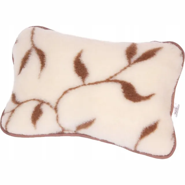 OnceDoce® Wollen Sierkussen 70x80cm in 100% zuivere Australische Merino scheerwol 500 g/m² Woolmark-certificaat – Kussen Crème Bruin dessin