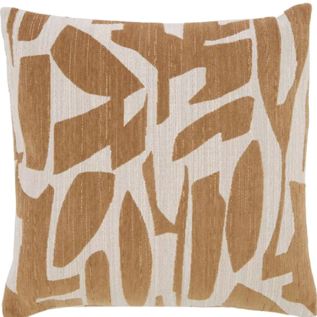 Light & Living sierkussen Peoria (45x45 cm) oker/crème