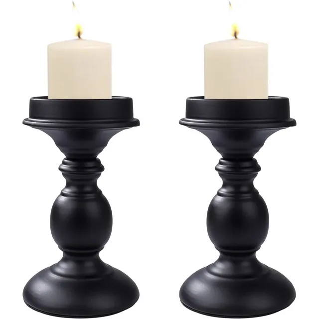 Luxe Kaarshouder Kandelaar - Luxe Kaarshouder- Candle Holder – Kaarshouder – Kaarsenhouder – Woonkamer Accessoires Schwarz