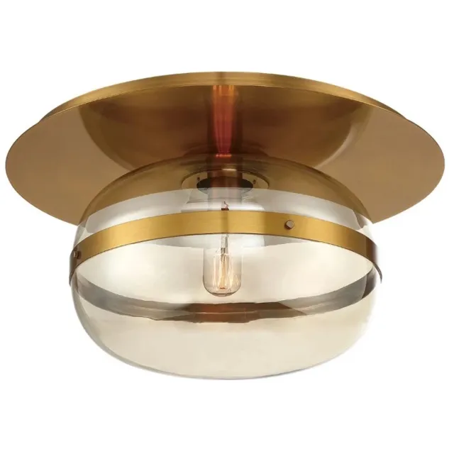 Eurofase LED Plafondlamp Nottingham | 1X E27 Max 40W | Antique Brass Messing