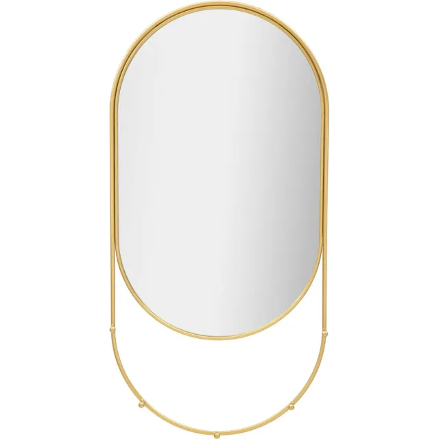 Mauro Ferretti Wandspiegel mit Haken 40 x 80 cm gouden