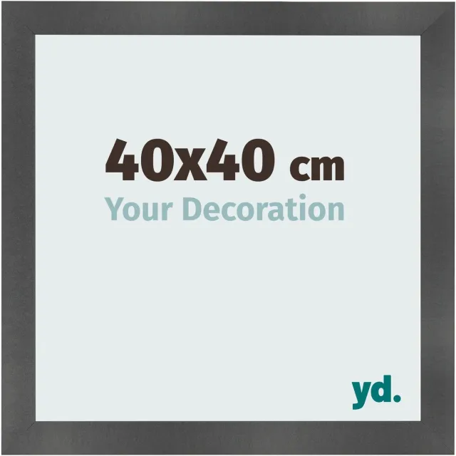yd. Your Decoration - Fotolijst 40x40 cm - MDF - Zwart Mat - Pisa