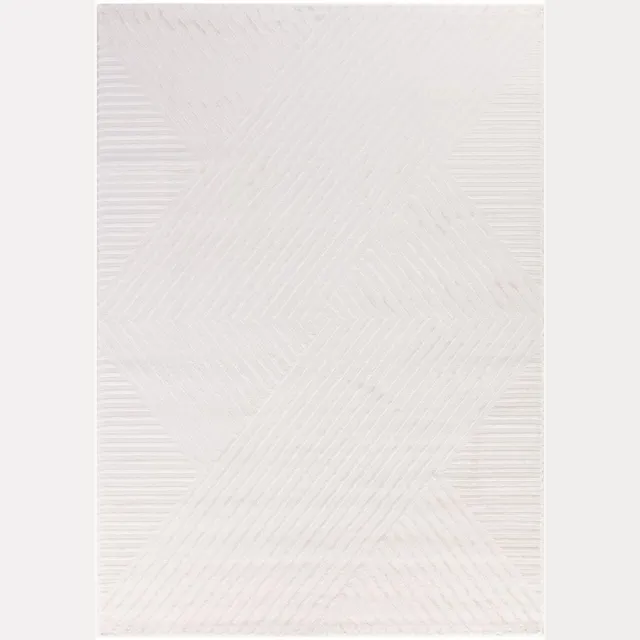 Ayyildiz Vloerkleed Sahara 3D Japandi stijl Grijs 80 x 150 cm Creme