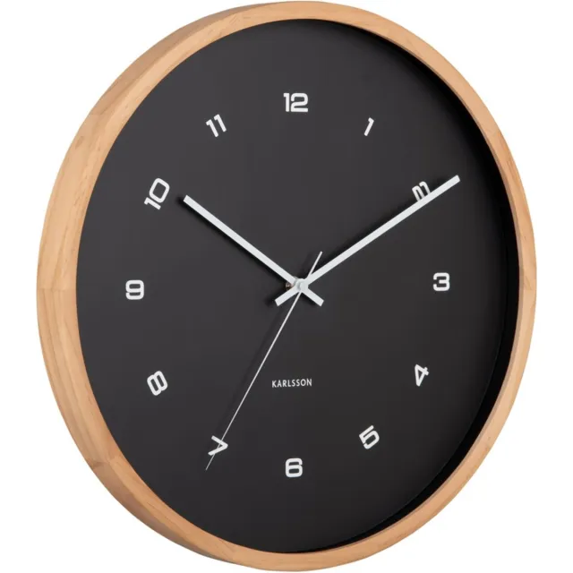 Karlsson Wandklok Modesta - Zwart - 5.5x41.6x41.6cm - Wandklok Modern