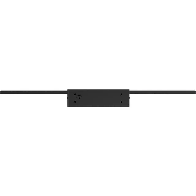 Qualu LED Spiegellamp - Kingtron Armin - 12W 900lm - Natuurlijk Wit 4000K - IP44 - Rechthoek - Zwart