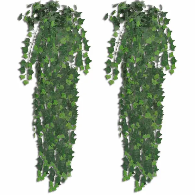 vidaXL Kunstplanten 2 st klimop 90 cm groen