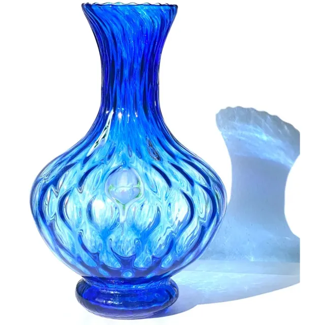 Mazzega Art & Design Murano vaas Balloton blauw 29cm
