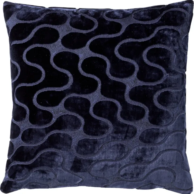 Hoii NADINE | sierkussen 45x45 cm | Insignia Blue | blauw | Hoii | met duurzame kussenvulling Marineblauw