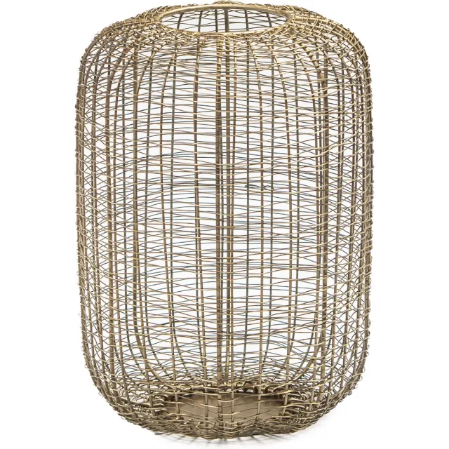 STILL Windlicht - Lantaarn - Metaal - Warm Goud - 21x30 cm Warmgoud