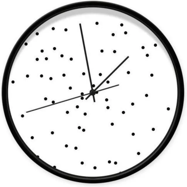 Dutch Sprinkles Klok Stippen 001 - zwarte rand