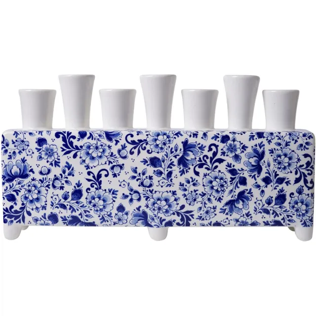 Heinen Delfts Blauw Tulpenvaas Delfts blauw - Rechthoek - Keramiek - 17 cm