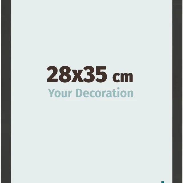 yd. Your Decoration - Fotolijst 28x35 cm - MDF - Zwart Houtnerf - Bologna