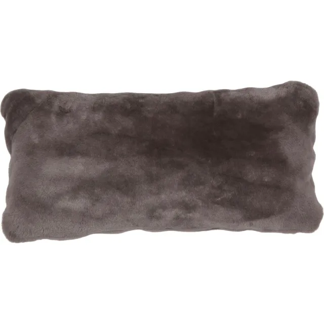 Sheepskin House Mocassin Kussen - Dubbelzijdig - 28x56 cm Dark Grey