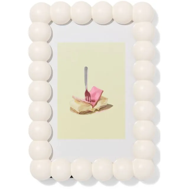 HEMA Fotolijst 10x15cm hout bolletjes (middenbruin)