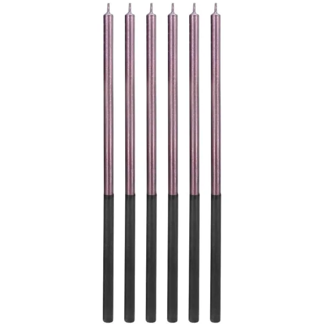 GODANPL Lila platina kaarsen 14,5 cm / 6 x