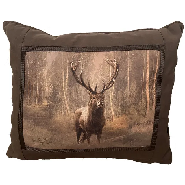 Nature Galerie Kussen wild suede look edelhert voorkant