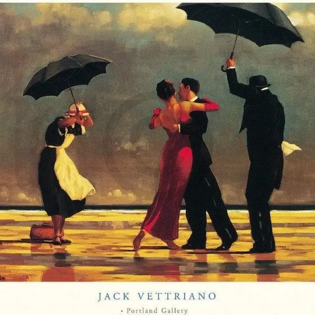 PGM Kunstdruk Jack Vettriano - The Singing Butler 80x60cm Divers