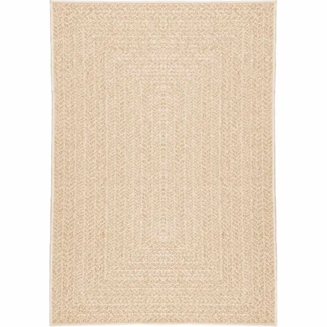 vidaXL Vloerkleed - ZIZUR - beige - binnen - en - buiten - 120x170 - cm - jute - look