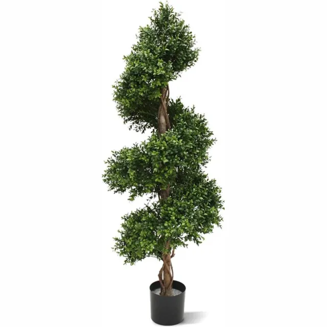 maxifleur Kunstplanten Buxus deluxe spiraal kunstplant 140cm - UV bestendig Groen