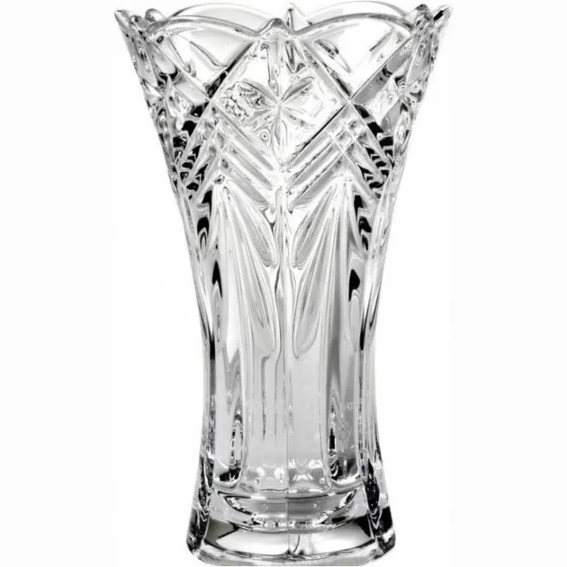 Crystalite Bohemia TAURUS X VAAS 25 CM LAATSTE STUK !!! doorschijnend