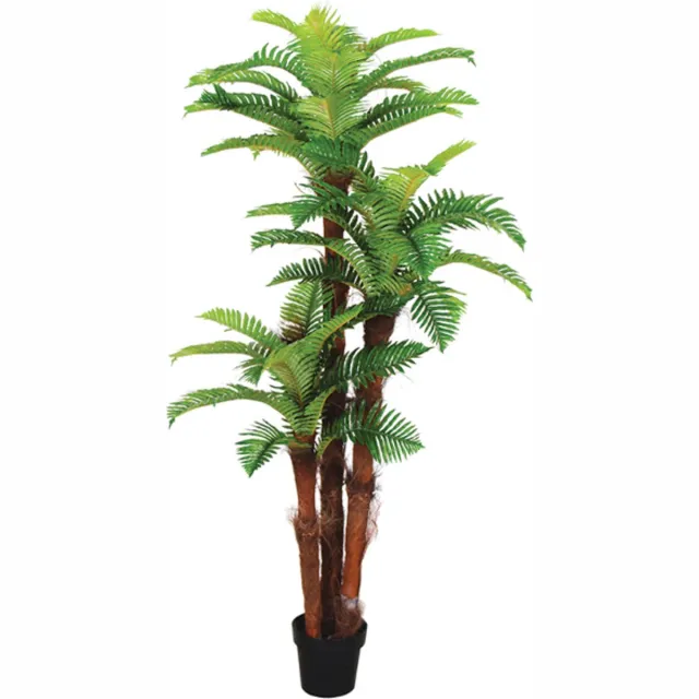 Kunstpalm Kunst Varenpalm Fiji | 185cm - Namaak Varenpalm Fiji - Kunstplanten voor binnen - Kunstpalm Donkergroen
