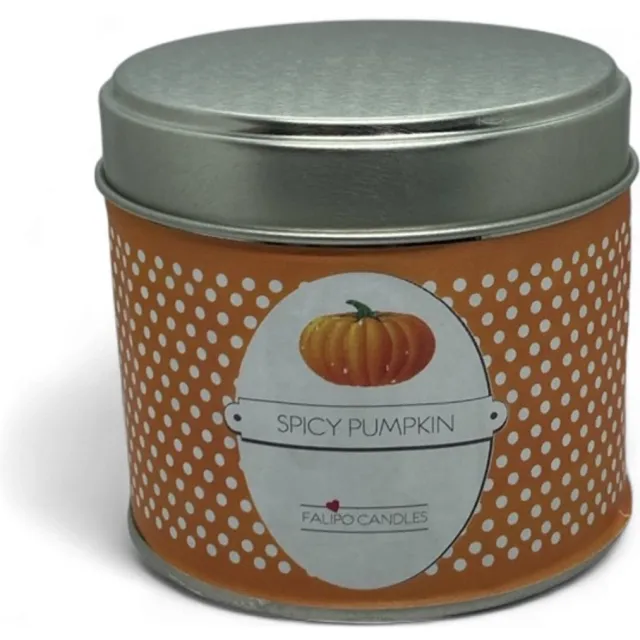 Falipo Candles Geurkaars spicy pumpkin pie groot (200ml) bruin