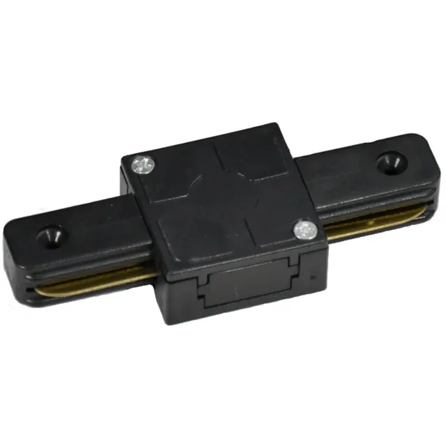 LCB 1-Fase rail connector - I-vorm - Zwart