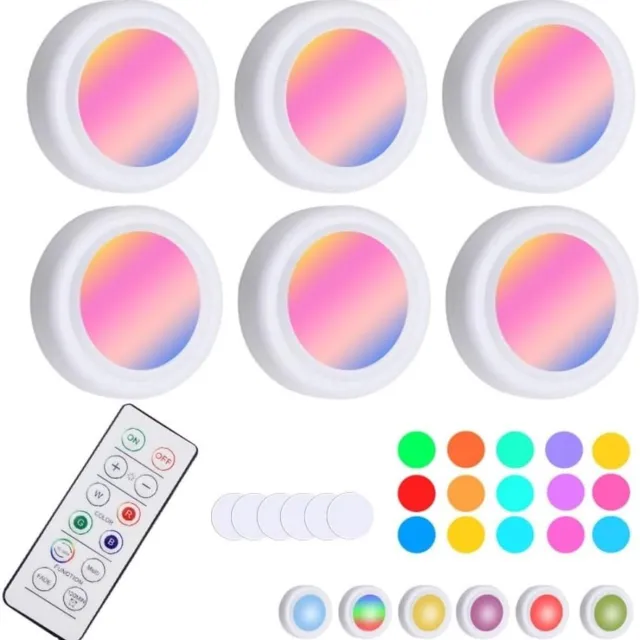 oneay Nachtlampje met 16 RGB LED-kleuren, afstandsbediening en timerfunctie, geschikt als nachtlampje voor naast het bed of als decoratieve kerstlamp. Wit
