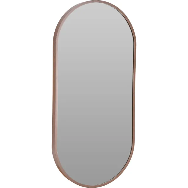 Home Styling Collection - Ovale wandspiegel SORO, 30 x 60 cm donkerbruin