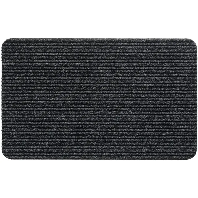 Molisan Deurmat 60x40 cm – PVC & Polyester – Lichtgewicht – Anti-slip – Voor Binnengebruik zwart