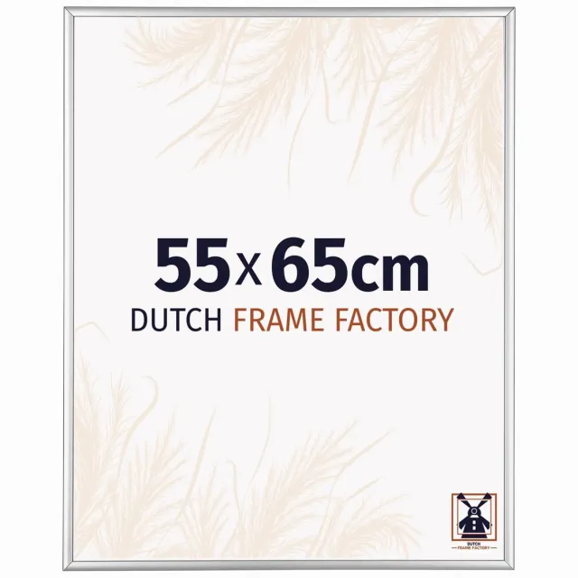 Dutch Frame Factory Fotolijst 55x65 cm - Aluminium - Zilver Hoogglans - Kampen