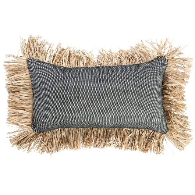 Bazar Bizar De Katoenen Bonita Kussenhoes - Naturel Zwart - 30x50 Natural