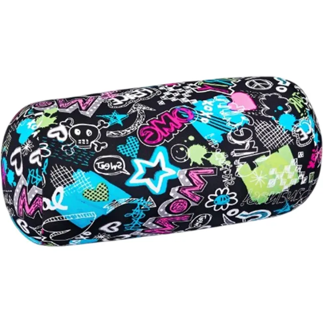 House of Healthbrands Kuschelmaxx Rolkussen - Sierkussen Rond Cilinder 17 x 33 cm - Party-design - Stevig en zacht - Mooie print - Gevuld met microgranulaat - Vormvast & Wasbaar - Ideaal voor op de bank, bed, auto of op reis - Inclusief Wasnet zwart party design