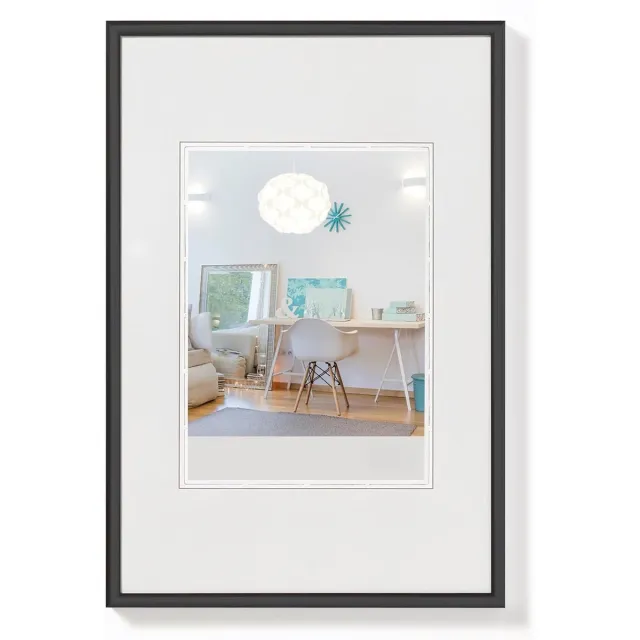 Famanu Kunststof fotolijst 20x30 cm Lifestyle serie, zwart