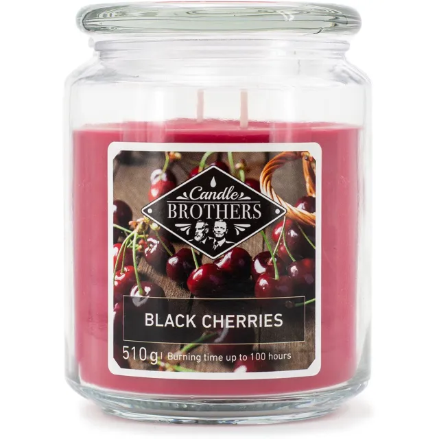 Candle brother Candle-Brothers Geurkaars - zwarte kersen Rood