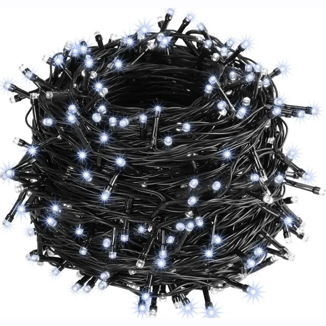 Monzana Lichtsnoer Kerst 200 LED´S - IP44 20m - Koud Wit