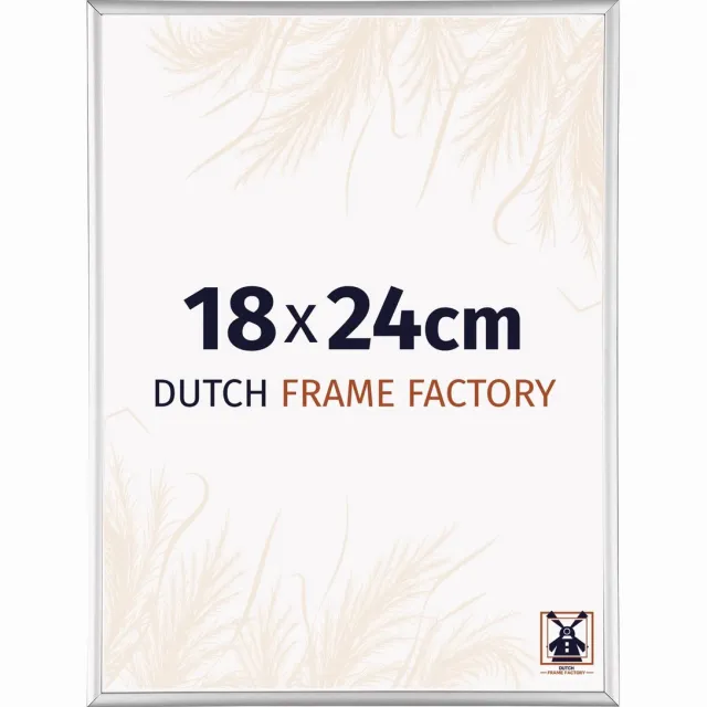 Dutch Frame Factory Fotolijst 18x24 cm - Aluminium - Zilver Hoogglans - Kampen