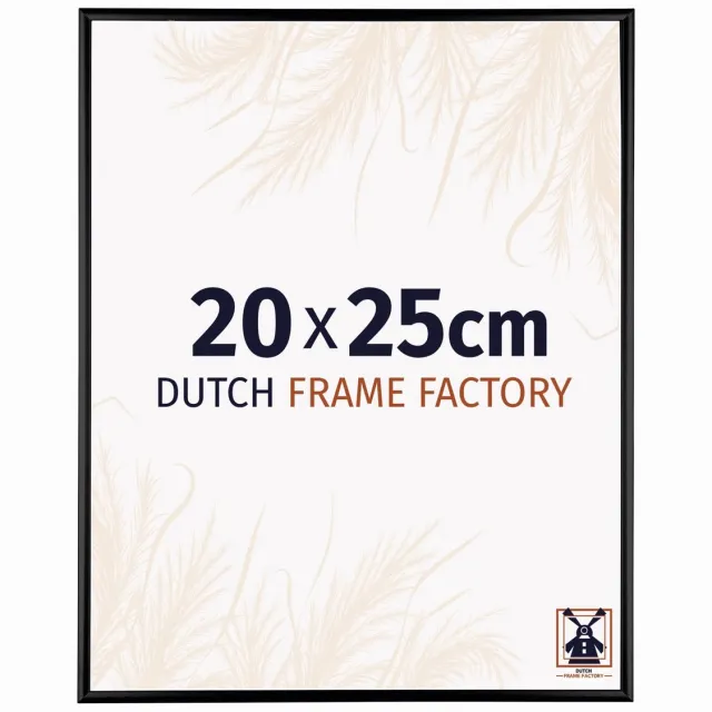 Dutch Frame Factory Fotolijst 20x25 cm - Aluminium - Zwart Hoogglans - Kampen