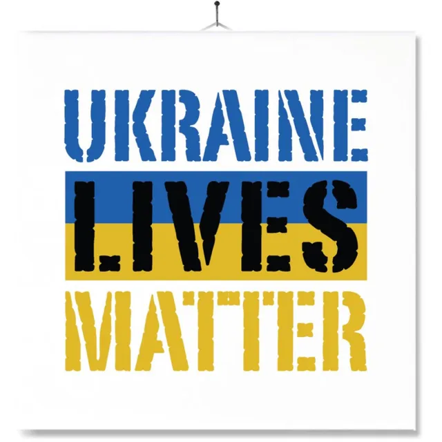 MC Living Tegel Met Opdruk | Oekraine | Ukraine lives matter Ontwerp 3