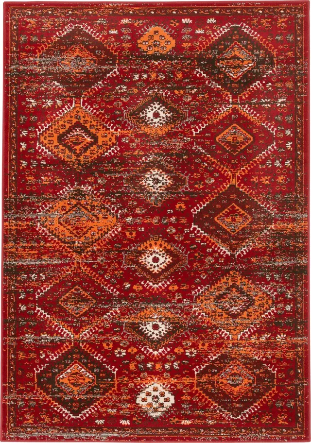 Pergamon Vloerkleed Designer Pop-Vintage Oosters Modern Oranje