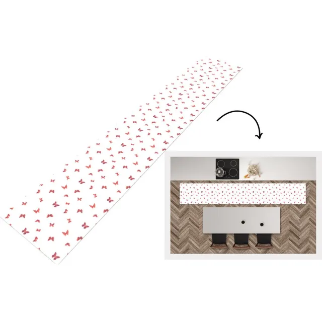 KitchenYeah Keukenloper - Keukenmat - Vlinders - Patronen - Dieren - Keuken vloerkleed Multicolor