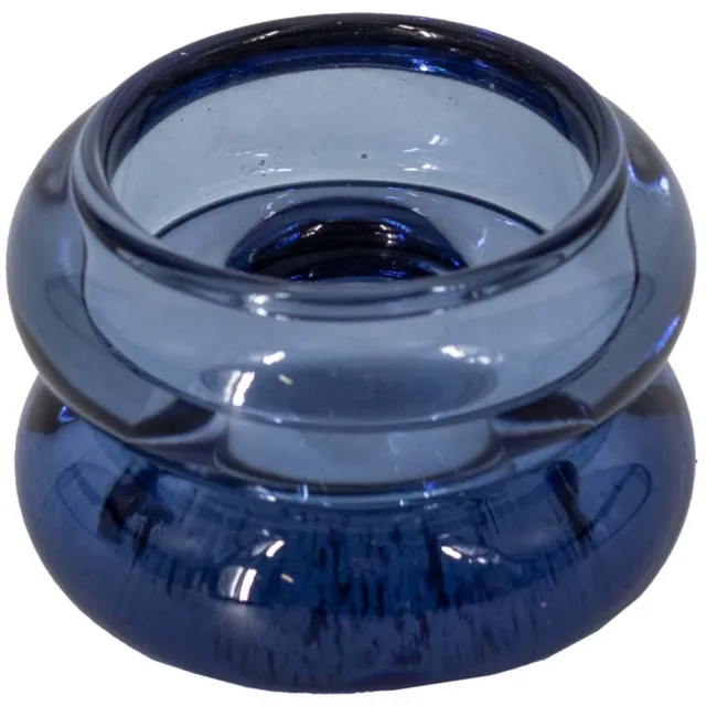 homebound by ky Glazen waxine- en kaarsenstandaard blauw
