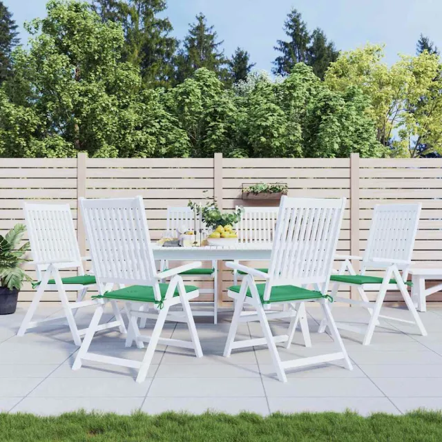 vidaXL Tuinstoelkussens 6 st 40x40x3 cm oxford stof groen