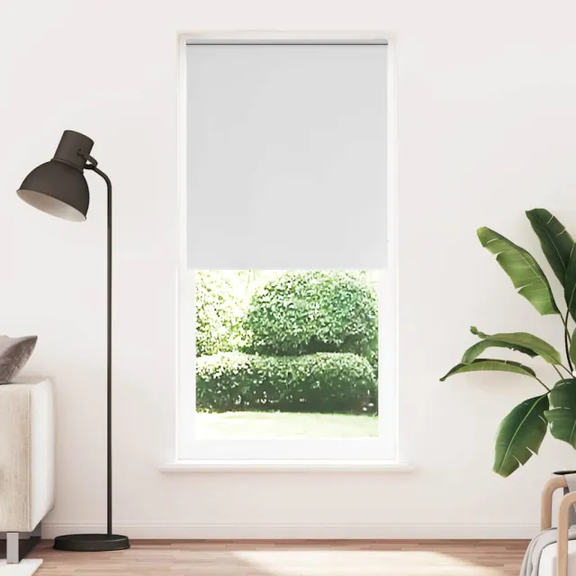 vidaXL Rolgordijn verduisterend 124,4 x 230 cm stofbreedte 120 cm wit
