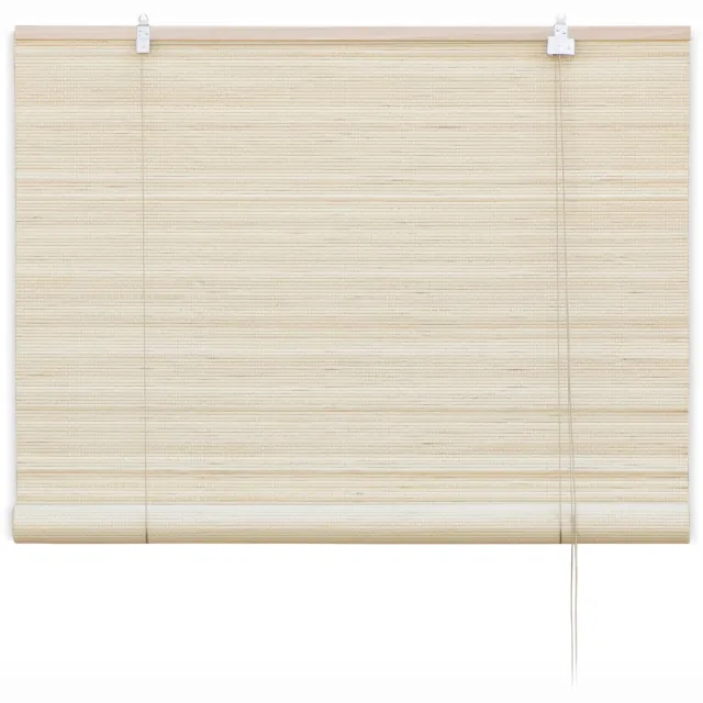 Bamelle Bamboe rolgordijn Zoë – Naturel – 90x220 cm – Bamelle - Natuurlijk & stijlvol raamdecoratie – Lichtdoorlatende zonwering – Eenvoudige & snelle montage