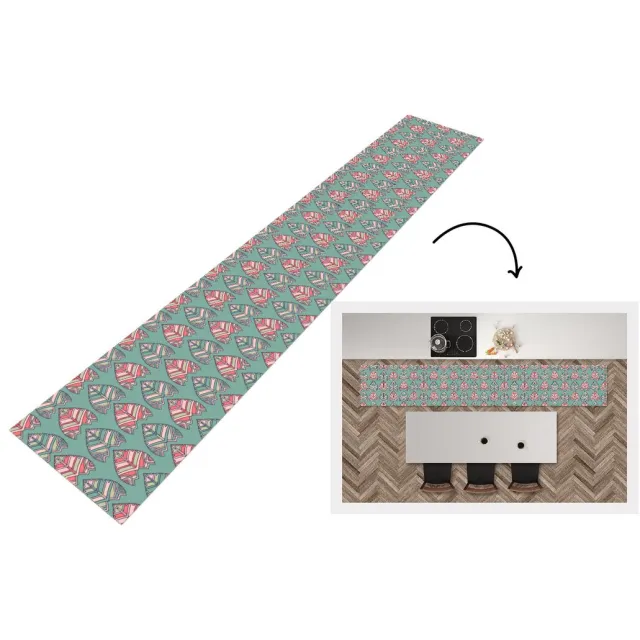 KitchenYeah Keukenloper - Keukenmat vinyl Patronen - Tribal - Retro - Keukenmatten loper - Keuken vloerkleed tapijt, foto 4