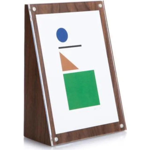 XLBoom Angolo Fotolijst 21x15cm Walnut - Fotolijst uit hout - Beschikbare kleuren: WHITE / BLACK / WALNUT - Design fotokader