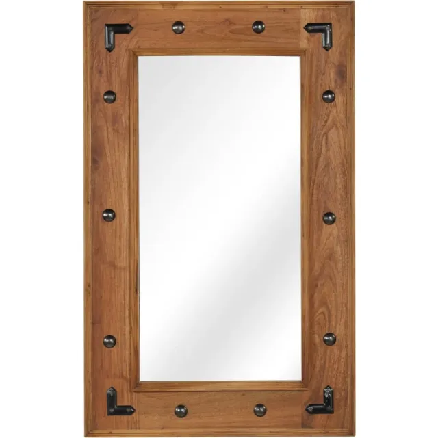 vidaXL Spiegel 50x80 cm massief acaciahout Bruin