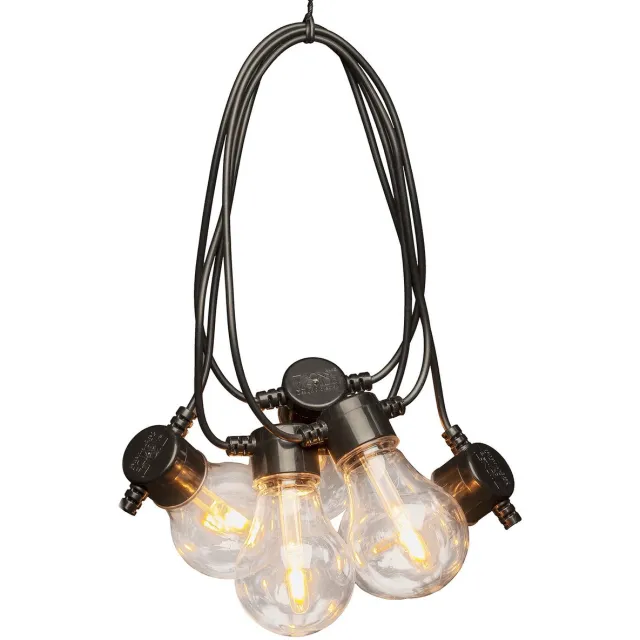 Konstsmide Decoratie lichtsnoer - 10 peer lampjes/bollampjes - warm wit/extra warm wit - 4,5 meter - tuinverlichting - kerstverlichting